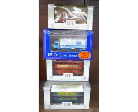 Nine Corgi, Exclusive First Editions and other model vehicles, boxed 