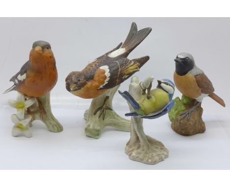Four Goebel bird figures 