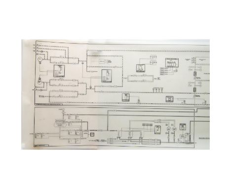 Original set of Master Schematics from Grumman Aerospace titled, Space Shuttle Orbiter: Environmental Control/Life Support Sy