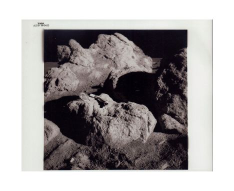 Original NASA B&amp;W photograph silver print on fibre-based paper of Apollo 14. Shot with Hasselblad 70MM during the walk on
