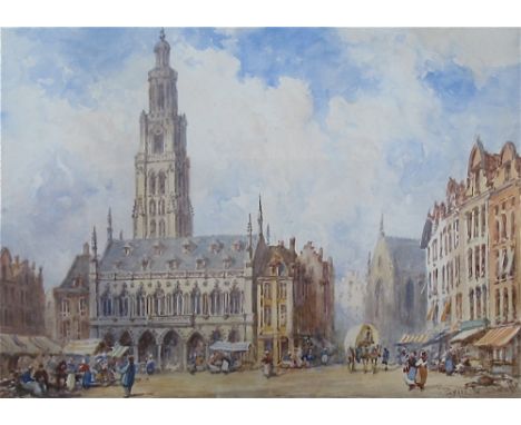 *[Francis, Thomas Edward, fl. 1900]. The Square and Hotel De Ville, Arras, before its destruction during the First World War,