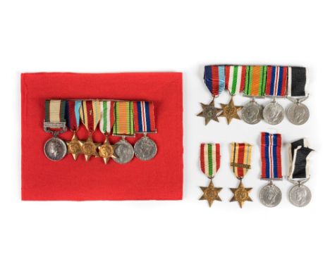 *WWII. A group of six to Private H.H. Lush, South Wales Borderers India General Service 1936-39, one clasp, North West Fronti