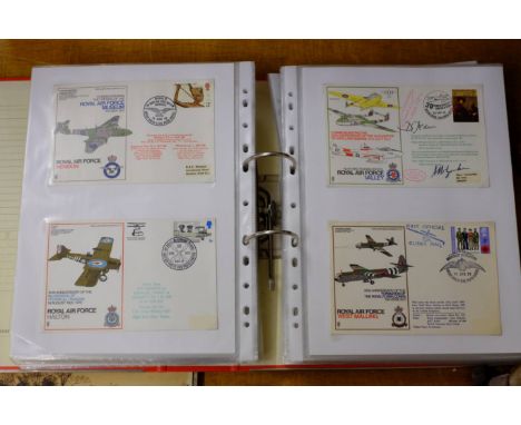 *First Day Covers. A collection of 129 First Day Covers, mainly RAF themed with a few civil, mostly issued in the 1970s,  the