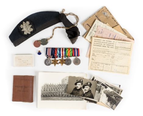 *WWII. A well documented MM group to Corporal L.P. Tye, Highland Light Infantry,  Military Medal, G.VI.R. (14725302 A.Cpl. L,