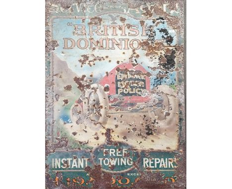 British Dominions Service Agent enamel sign [152x101cm] 