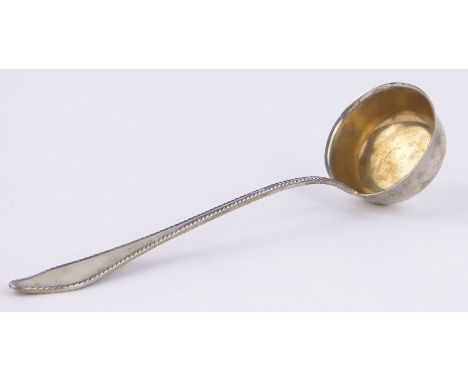 A continental silver soup ladle,marked 800, 6.5 oz.