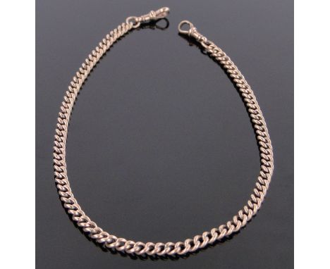A 9ct gold curb-link chain,13 grams, length 39 cm.