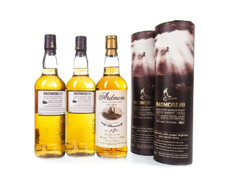 ARDMORE 1986 100TH ANNIVERSARY 12 YEARS OLD Single Malt Scotch Whisky 70cl, 40% volume. ARDMORE TRADITIONAL CASK (2) Single M