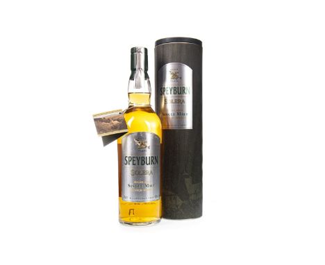 SPEYBURN SOLERA AGED 25 YEARS Single Malt Scotch Whisky 70cl, 46% volume, in tube.