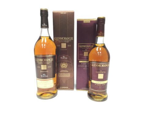 GLENMORANGIE TAYNE - ONE LITRE Single Malt Scotch Whisky Finished in Amontillado sherry casks. One litre, 43% volume. GLENMOR