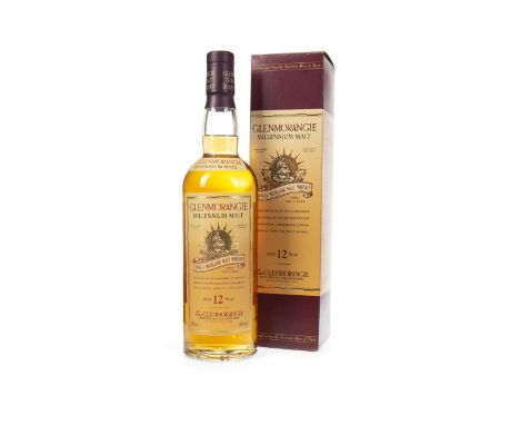 GLENMORANGIE MILLENNIUM MALT AGED 12 YEARS Single Malt Scotch Whisky Matured in first fill casks. 70cl, 40% volume, in carton