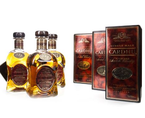 CARDHU 12 YEARS OLD (2) Single Malt Scotch Whisky 70cl, 40% volume, in carton. CARDHU 12 YEARS OLD Blended Scotch Whisky 70cl
