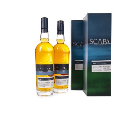 SCAPA SKIREN (2) Single Malt Scotch Whisky Batch SK05. 70cl, 40% volume, in box. Two bottles.