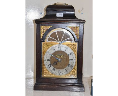 A Pull Repeat Table Clock, striking on a nest of six bells, 54cm high over handleMain spring is intact, clock runs but only f