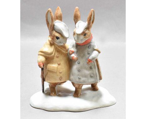 Beswick Beatrix Potter 'Two Gentleman Rabbits', model No. 4210, BP-11a, with boxThe model is in overall good condition, no ob