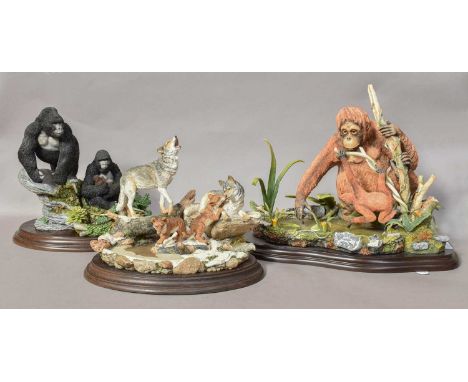 Country Artists Wildlife Models, including 'Leopard-Untamed Spirit', model No.02367, 'Snow Leopard-Mountain Spirit', model No