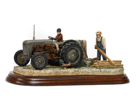 Border Fine Arts 'Golden Memories' (Ferguson 35), model No. B0799 by Ray Ayres, on wood baseNo box or certificate, model in o