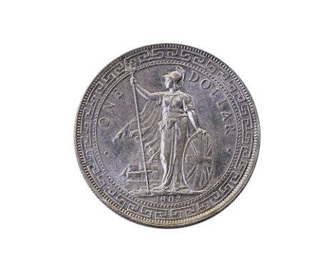 GREAT BRITAIN BRITISH TRADE DOLLAR 1902 C
1902 C, obverse with Britannia holding trident, reverse with Chinese characters and