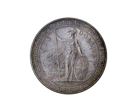 GREAT BRITAIN BRITISH TRADE DOLLAR 1929 B
1929 B, obverse with Britannia holding trident, reverse with Chinese characters and
