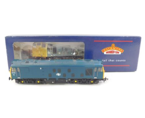 A Bachmann Branchline OO gauge class 25-1 Bo-Bo diesel locomotive, 25054, in blue, 32-326, boxed.