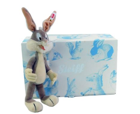 A Steiff Loony Tunes Bugs Bunny, limited edition number 954/2000, 26cm high, with certificate, boxed.