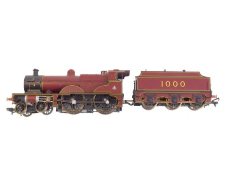 A Bachmann Branchline OO gauge locomotive and tender, in burgundy livery, 1000, in polystyrene casing.