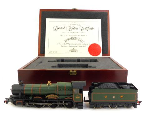 A Bachmann Branchline OO gauge Raveningham Hall locomotive and tender, in green livery, 6960, with limited edition certificat