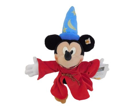 A Steiff Fantasia 2000 Mickey Sorcerer's Apprentice soft toy, number 2894, 31cm high.