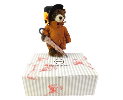 A Steiff Aunt Lucy mohair bear, limited edition number 950/1500, with certificate, boxed with outer packaging.