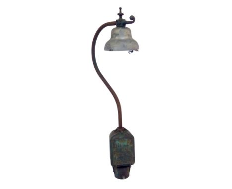 An A C Ford cast iron street light, with Bevo Made in England shade, some green paintwork remaining, 12cm high.