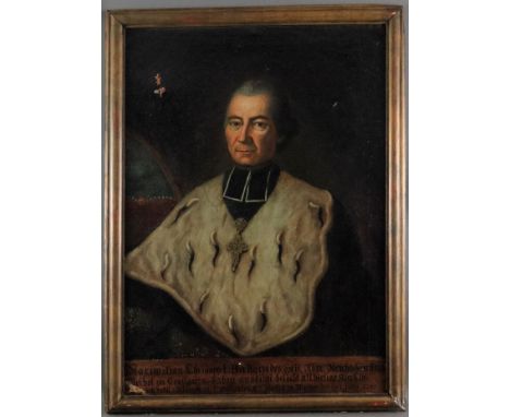 Unbekannte/r Bildnismaler/in (18./19. Jh.) - Portrait von Maximilian Christoph von Rodt (1717 Kehl-1800 Meeresburg), Fürstbis