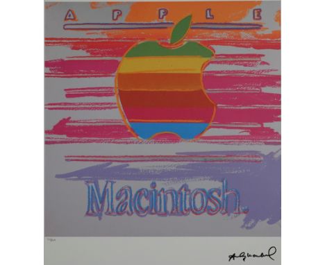 Warhol, Andy (1928 Pittsburgh - 1987 New York, nach) - " Apple Macintosh", Farblithografie auf Arches-Papier, unten rechts Dr