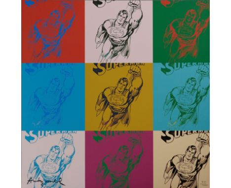 Warhol, Andy (1928 Pittsburgh - 1987 New York, nach) - "Superman", Granolithographie auf festem Papier, unten rechts im Druck