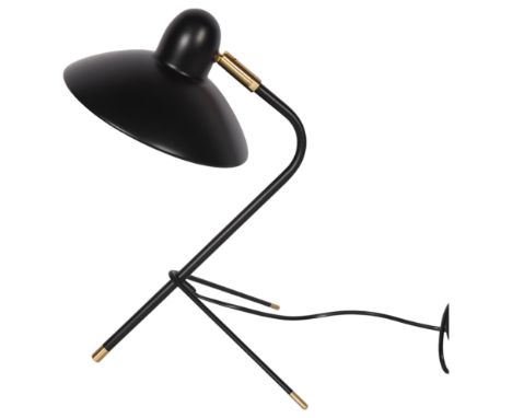 Di Classe, an Arles mid-century style desk lamp, by Domei Endo, with adjustable shade, in working order with LED bulb, finish