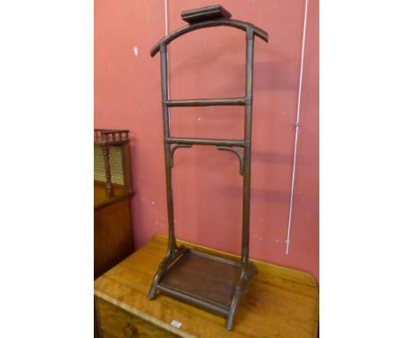 A bamboo gentleman's valet stand 