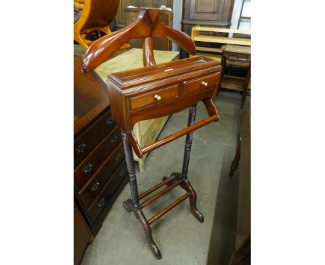 A hardwood gentleman's valet stand 