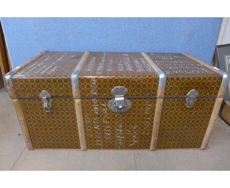 An early 20th Century steamer trunk 