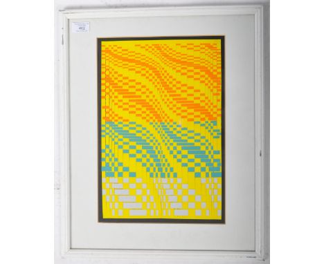 Thelma Beswick - Cascade - A late 20th Century modern art piece comprising the use of multiple strands of painted paper woven