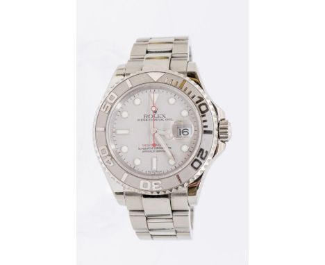 Rolex- a gentlemen's Rolex steel cased Yacht-master superlative chronometer, calibre 3135, model 16622, comprising a signed m