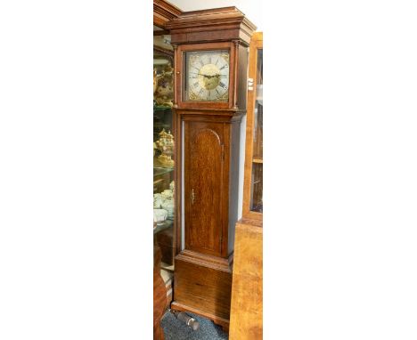 An 18th Century Elizabeth Boot Sutton (Sutton in Ashfield Nottinghamshire) 30 hour long case clock with 12" brass dial, subsi