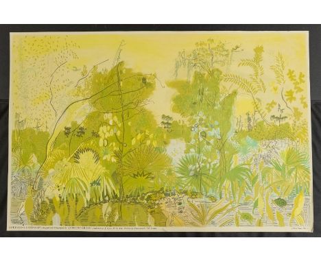 Anthony Gross (1905-1984)Louisiana Landscape (Fleming Plantation Lafitte LA)colour lithograph/ 49.5 x 76cm, titled on the sto