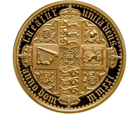 UNITED KINGDOM. Elizabeth II, 1952-2022. Gold 500 pounds, 2021. Royal Mint. Proof. The Great Engravers seriesA re-interpretat