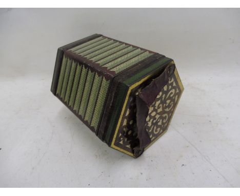 A good Jacob's Biscuits hexagonal biscuit tin in the form of a concertina accordion, with sound box making an appropriate noi