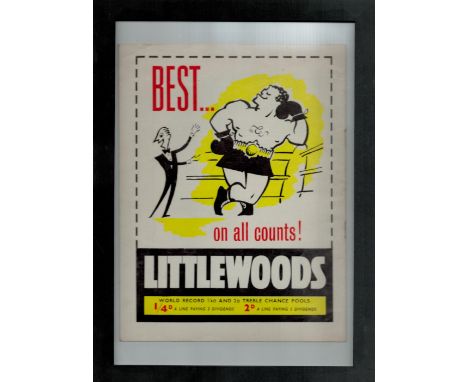 Littlewoods Pools vintage 1960s framed and mounted promo magazine. Good condition. All autographs come with a Certificate of 