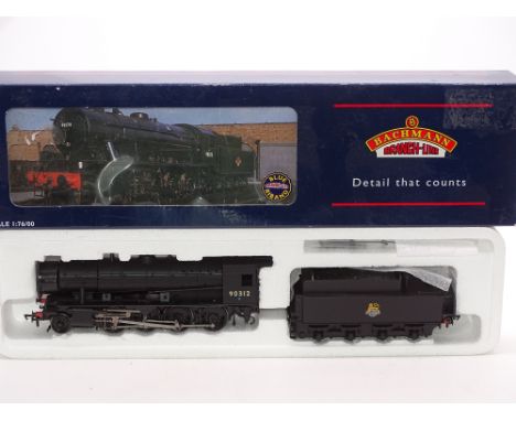 OO Gauge: A BACHMANN 32-253 WD Class Steam locomotive numbered 90312 - BR Black Livery - VG-E in G-VG box