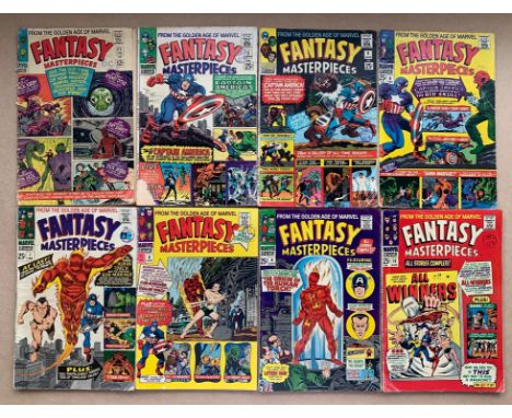 FANTASY MASTERPIECES #1, 3, 4, 6, 7, 8, 9, 10 (8 in Lot) - (1965-1967 - MARVEL) - FR/GD (Cents Copy/Pence Stamp) - Reprints c