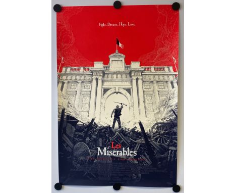 LES MISERABLES (2013) - Limited edition Silk Screen 'Mondo' lithograph produced in 2013 with art by OLLY MOSS - Regular Editi