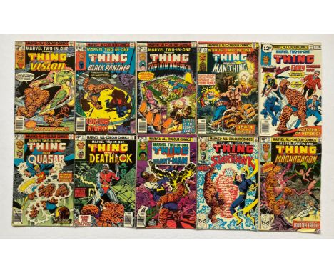 MARVEL TWO-IN-ONE, WHAT IF ?, MARVEL SUPER ACTION, MARVEL TRIPLE ACTION (20 in Lot) - (1975/83 - MARVEL - Cents/Pence Stamp &