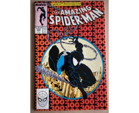 SPIDER-MAN (AMAZING) #300 - (1988 - MARVEL - Cents/Pence Copy - VFN+/NM) - Origin and first full appearance of VENOM - Todd M
