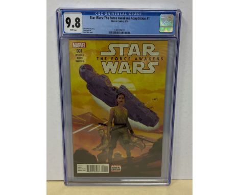 STAR WARS: THE FORCE AWAKENS - ADAPTATION #1 (2016 - MARVEL) Graded CGC 9.8 (Cents Copy) - Luke Ross interior art with a Esad